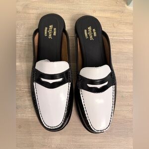 G.H. Bass & Co. Black and White Women's Loafers